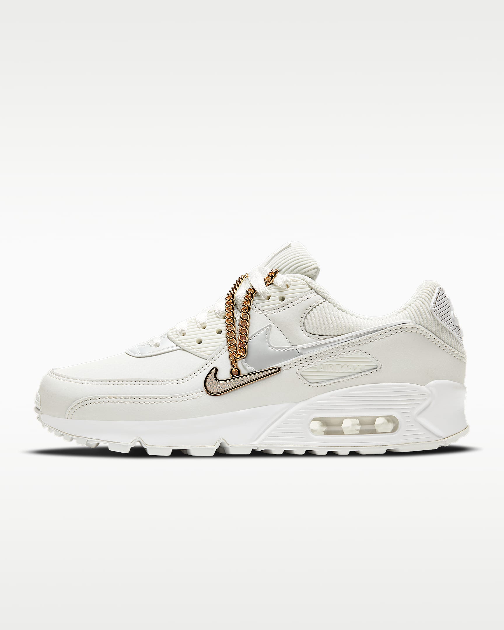 Nike Air Max 90 Kadın Ayakkabısı - Summit White/Dark Beetroot/Beyaz/Summit White