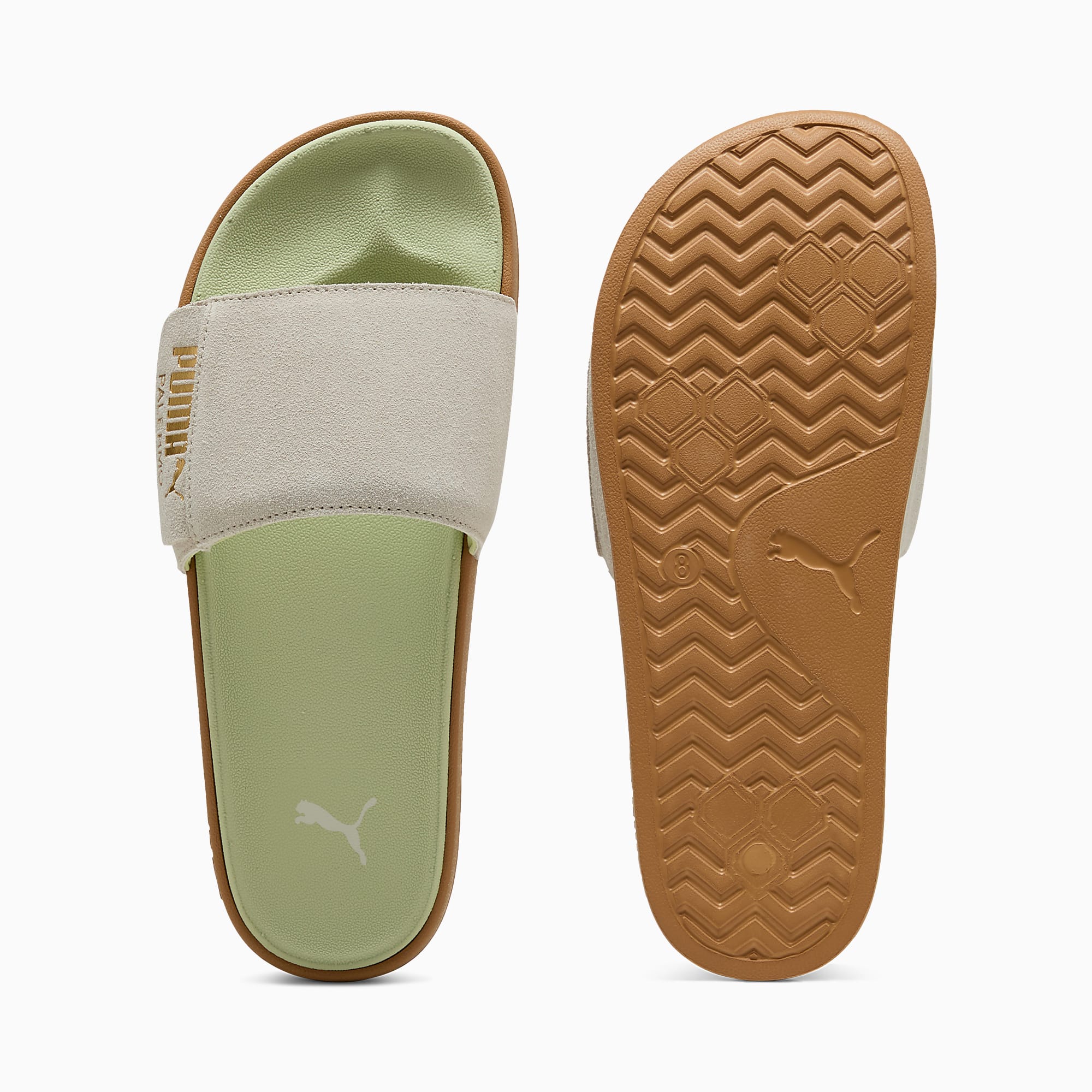 Leadcat 2.0 Palermo FOIL UNISEX Terlik - Vapor Gray-PUMA Gold-Gum-Pistachio Green - 399041_06 - Görsel 1