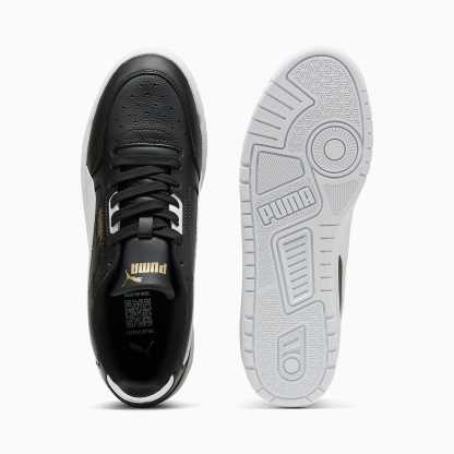 Shuffle Downtown UNISEX Ayakkabı - PUMA Black-PUMA White-PUMA Gold - 402596_07 - Görsel 4