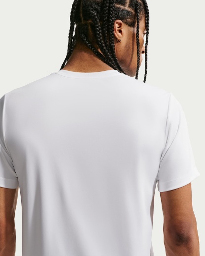 Nike Dri-FIT Erkek Antrenman Tişörtü - Beyaz/Siyah