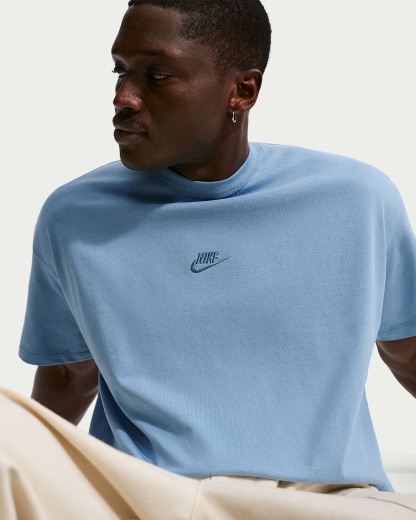 Nike Sportswear Premium Essentials Erkek Tişörtü - Work Blue