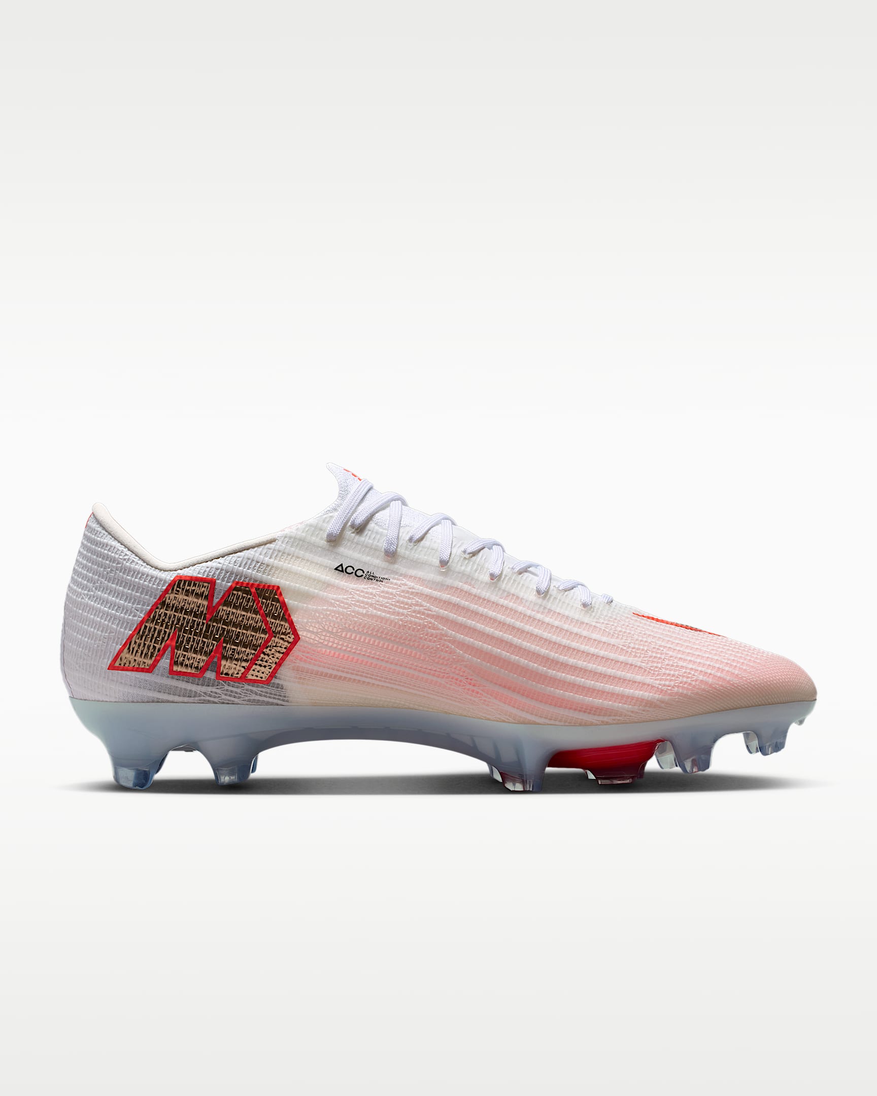 Nike Mercurial Superfly 11 Elite Düşük Bilekli Kuru Çim Zemin Kramponu - Beyaz/Bright Crimson/Blur