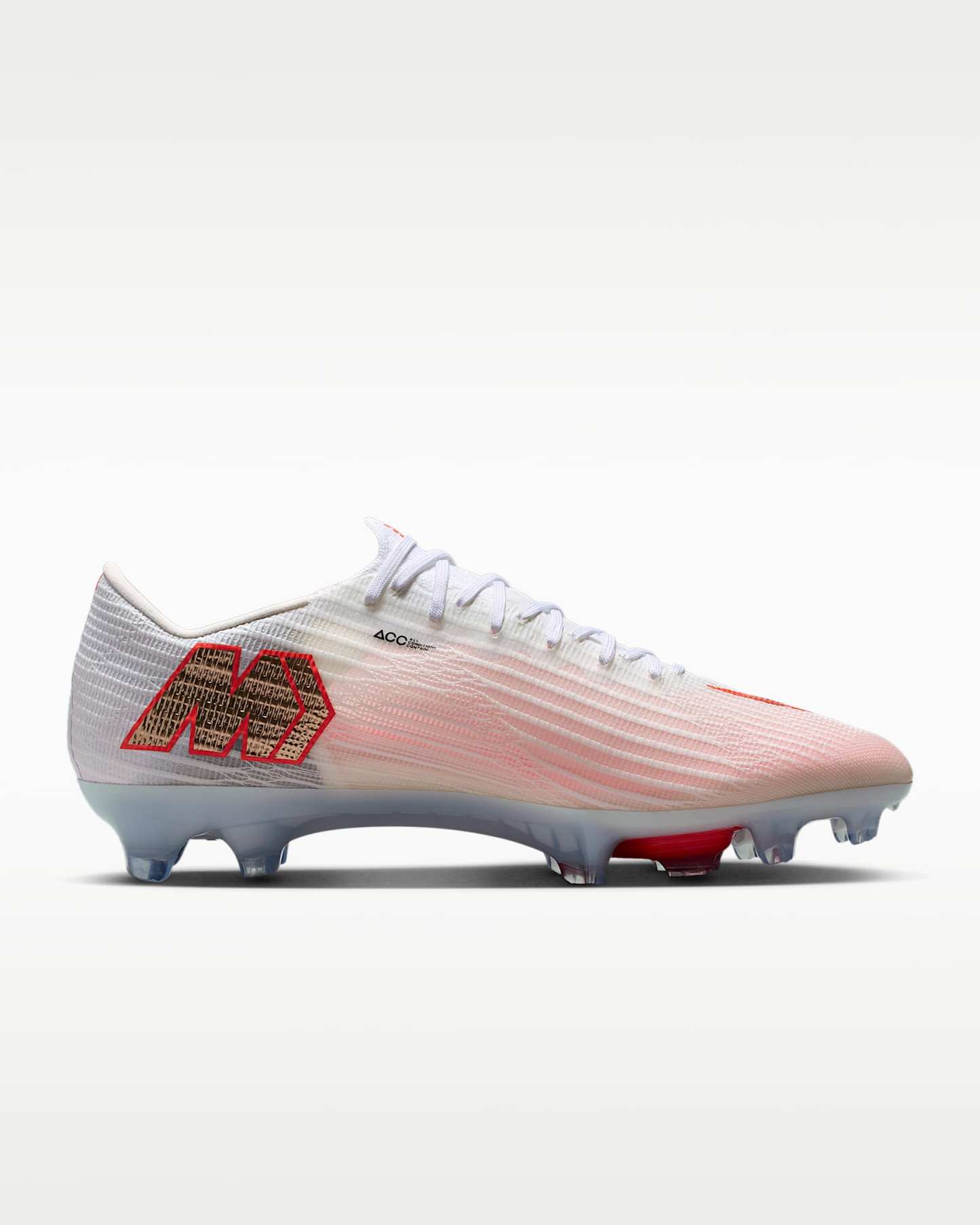 Nike Mercurial Superfly 11 Elite Düşük Bilekli Kuru Çim Zemin Kramponu - Beyaz/Bright Crimson/Blur