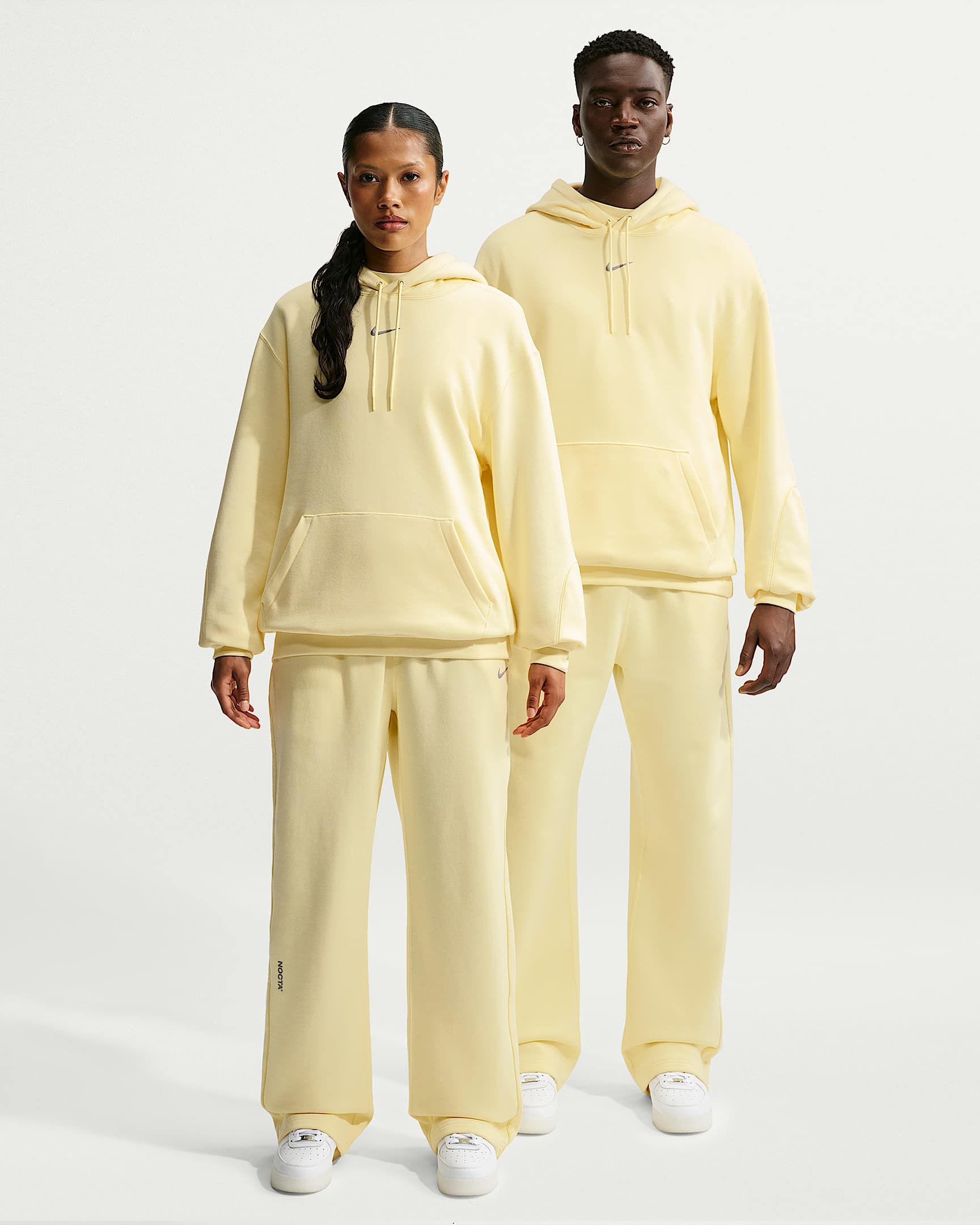 NOCTA NOCTA Fleece CS Açık Paçalı Eşofman Altı - Alabaster/Stealth
