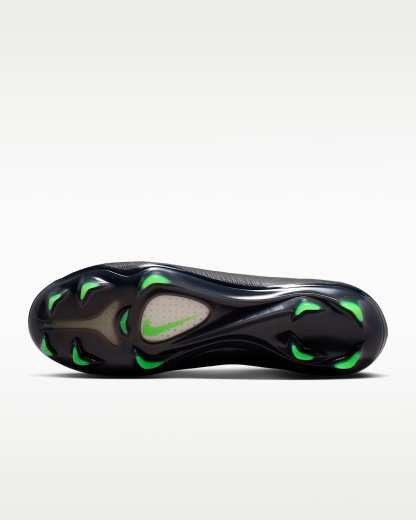 Nike Mercurial Vapor 17 Elite Düşük Bilekli Kuru Çim Zemin Kramponu - Siyah/Siyah/Illusion Green