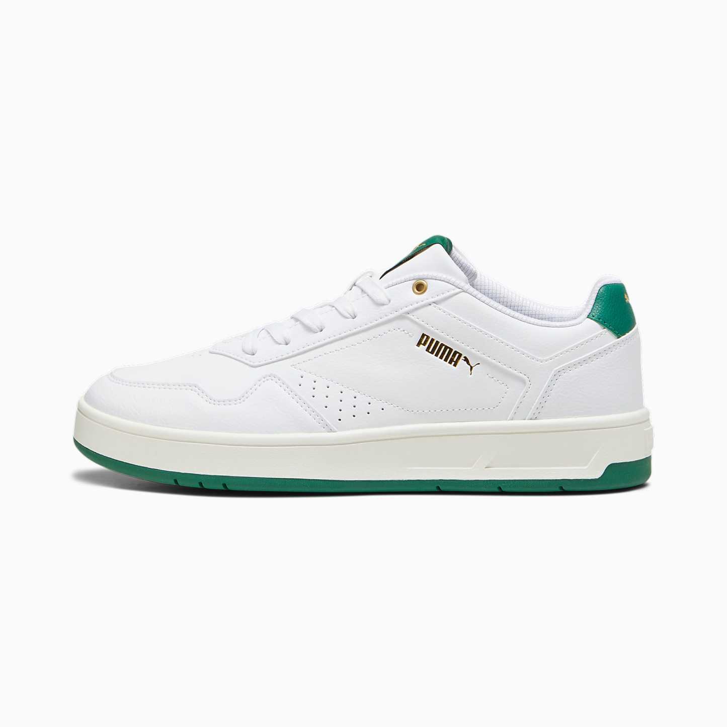 Court CLASSIC Ayakkabı - PUMA White-Vine-PUMA Gold - 395018_03 - Görsel 1