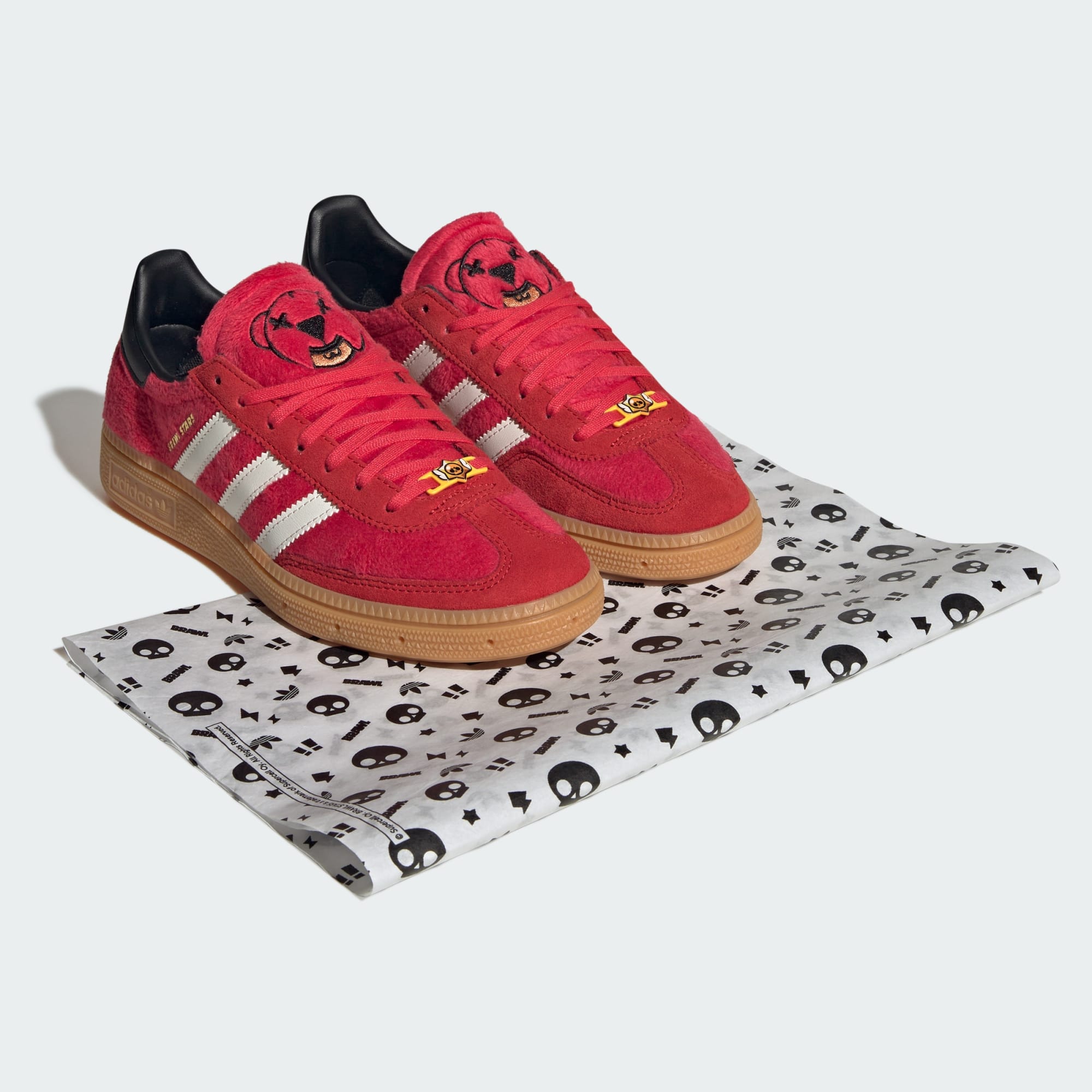 ADIDAS BRAWL STARS HANDBALL SPEZIAL AYAKKABI - Pure Ruby / Off White / Better Scarlet - KK2164 - Görsel 7