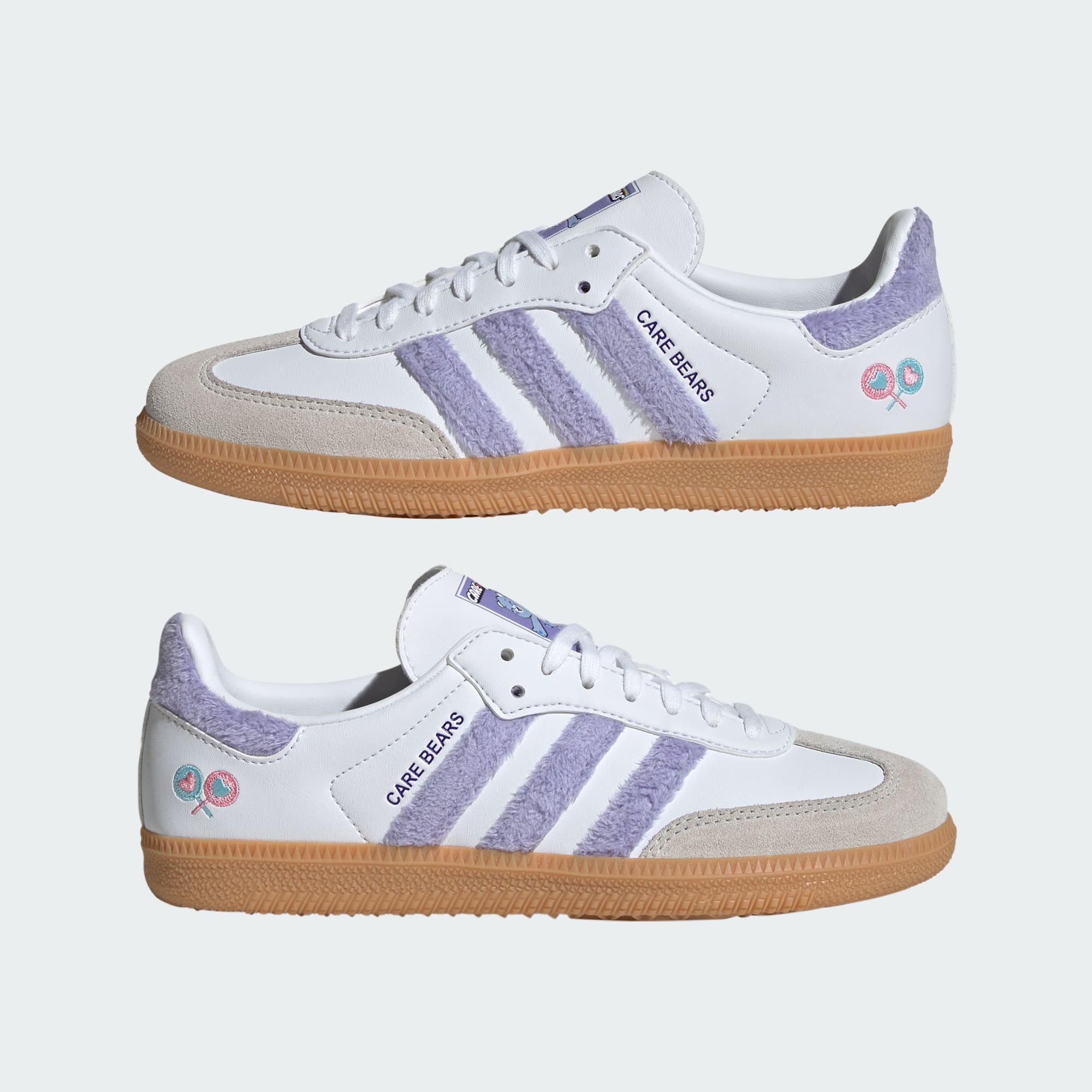 ADIDAS CARE BEARS SAMBA OG AYAKKABI - Light Purple / Cloud White / Blue Dawn - KJ7688 - Görsel 7