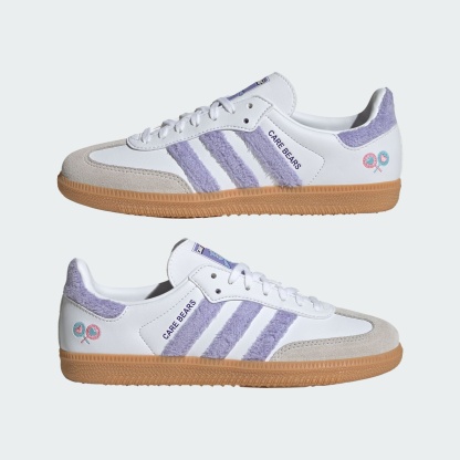 ADIDAS CARE BEARS SAMBA OG AYAKKABI - Light Purple / Cloud White / Blue Dawn - KJ7688 - Görsel 7