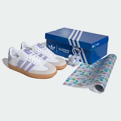 ADIDAS CARE BEARS SAMBA OG AYAKKABI - Light Purple / Cloud White / Blue Dawn - KJ7688 - Görsel 8