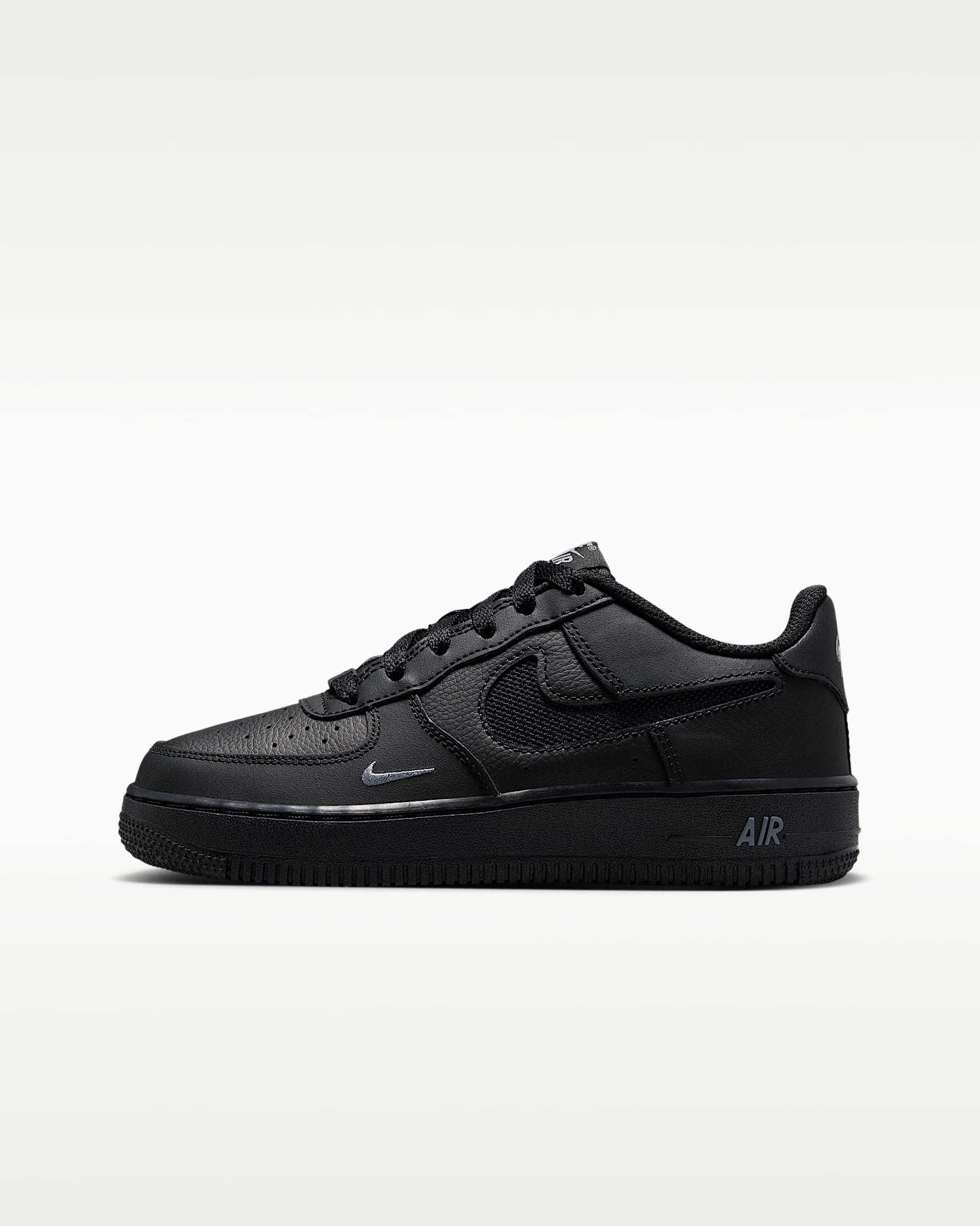 Nike Air Force 1 LV8 Genç Çocuk Ayakkabısı - Siyah/Cool Grey/Cool Grey