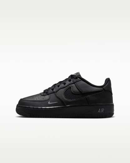 Nike Air Force 1 LV8 Genç Çocuk Ayakkabısı - Siyah/Cool Grey/Cool Grey