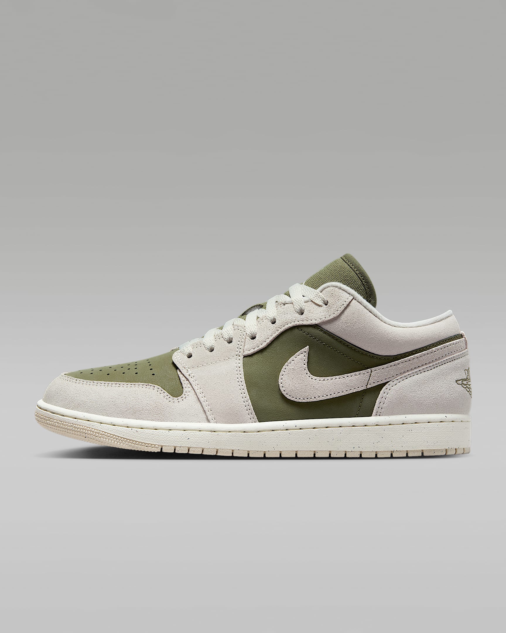 Air Jordan 1 Low SE Erkek Ayakkabısı - Medium Olive/Sail/Light Orewood Brown