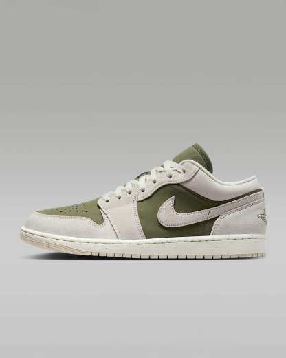 Air Jordan 1 Low SE Erkek Ayakkabısı - Medium Olive/Sail/Light Orewood Brown