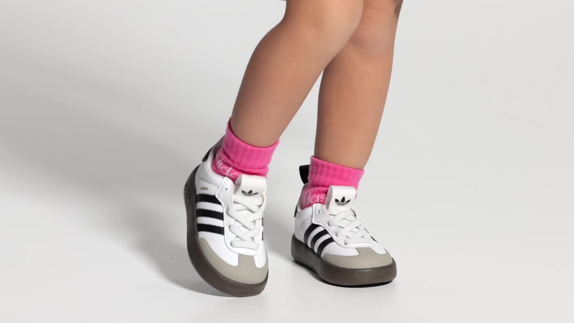 Adifom Samba 360 Kids Ayakkabı - Cloud White / Core Black / Clear Granite - IH3506 - Görsel 11