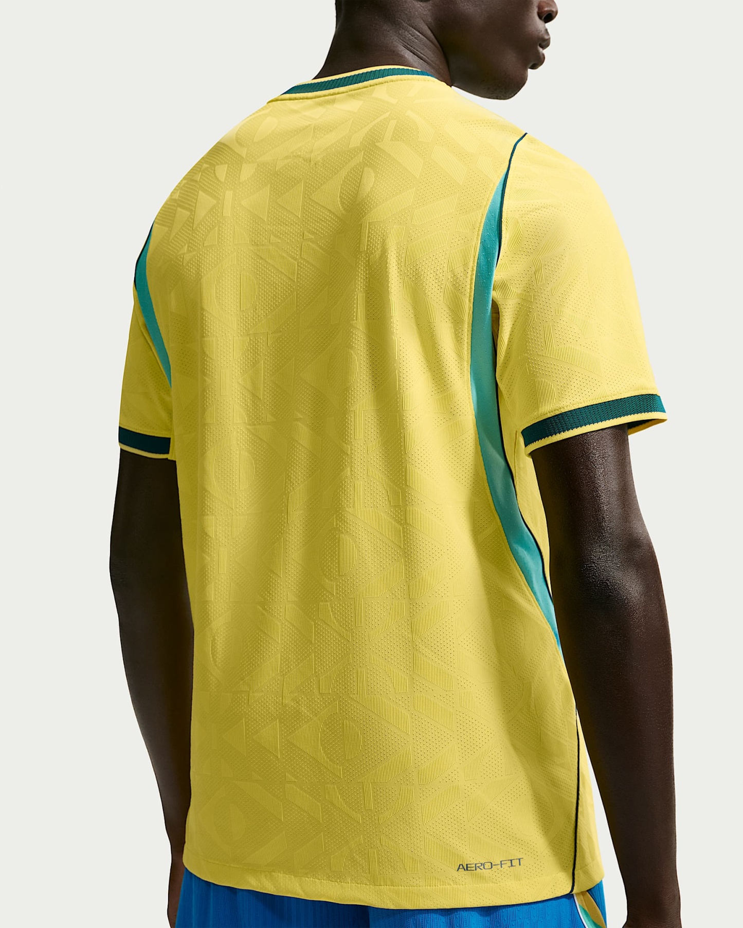 Brezilya Milli Takımı 2026 Maç İç Saha Nike Aero-FIT Erkek Futbol Forması - Canary/Light Menta/Geode Teal