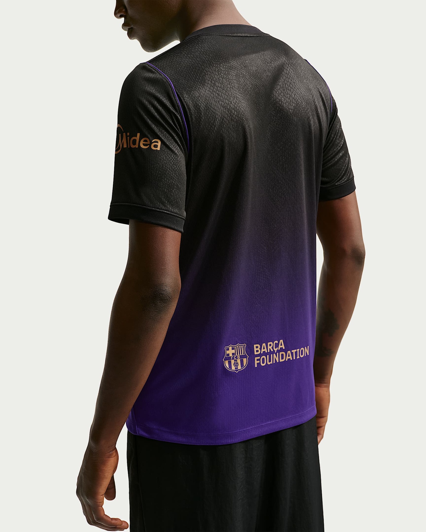 FC Barcelona 2026/27 Stadyum Deplasman Kobe Dri-FIT Erkek Futbol Taraftar Forması - Field Purple/Field Purple/Siyah/Metallic Gold