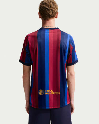 FC Barcelona 2026/27 Stadyum İç Saha Nike Dri-FIT Erkek Futbol Taraftar Forması - Deep Garnet/Blue Void/Blackened Blue/Mineral Yellow
