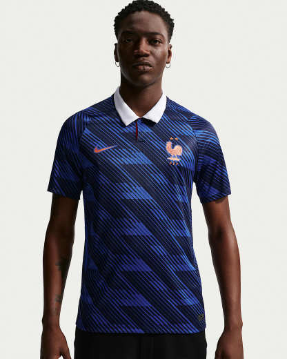Fransa Milli Takımı 2026 Stadyum İç Saha Nike Dri-FIT Erkek Futbol Forması - Game Royal/Blackened Blue/Beyaz/Metallic Copper