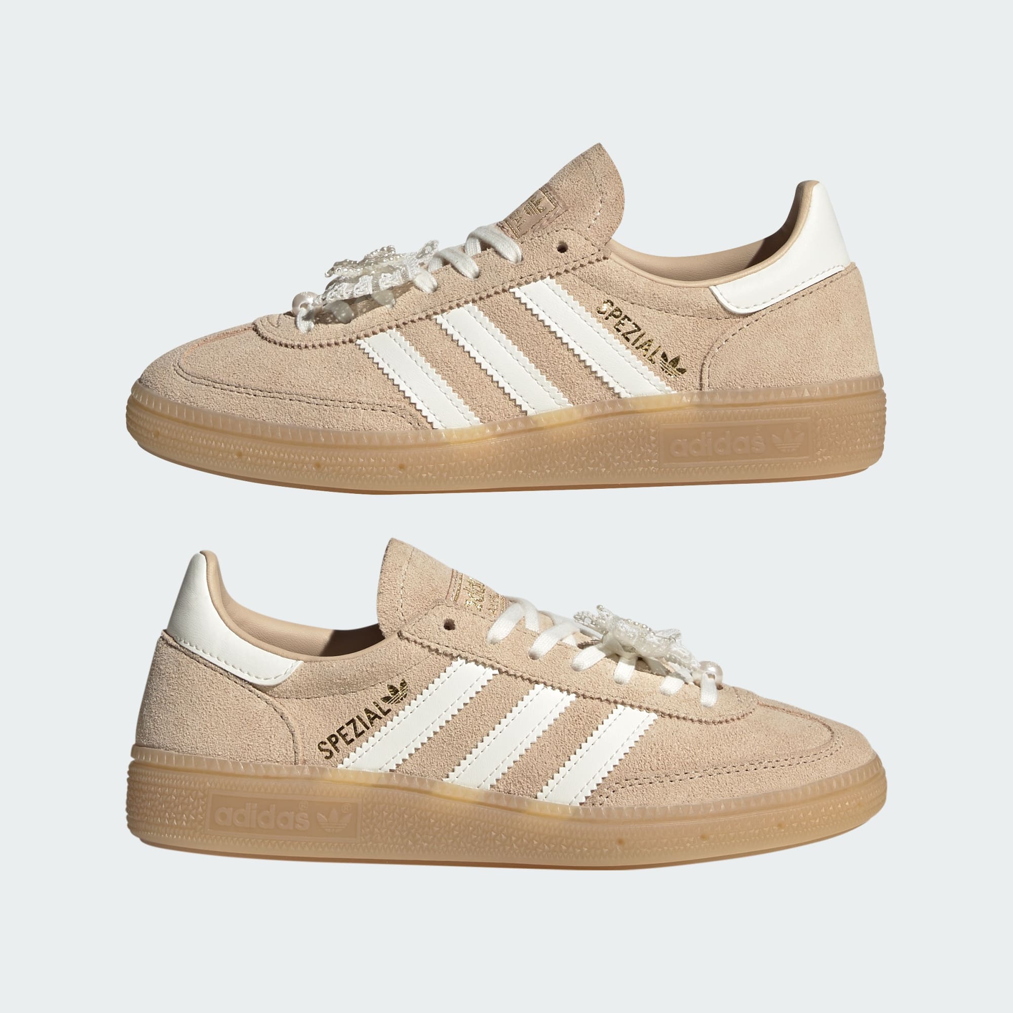 HANDBALL SPEZIAL AYAKKABI - Magic Beige / Off White / Gum - KZ8353 - Görsel 7