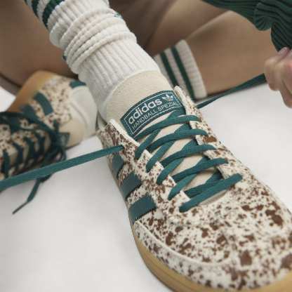 HANDBALL SPEZIAL AYAKKABI - Off White / Rich Green / Dark Brown - KI2181 - Görsel 5