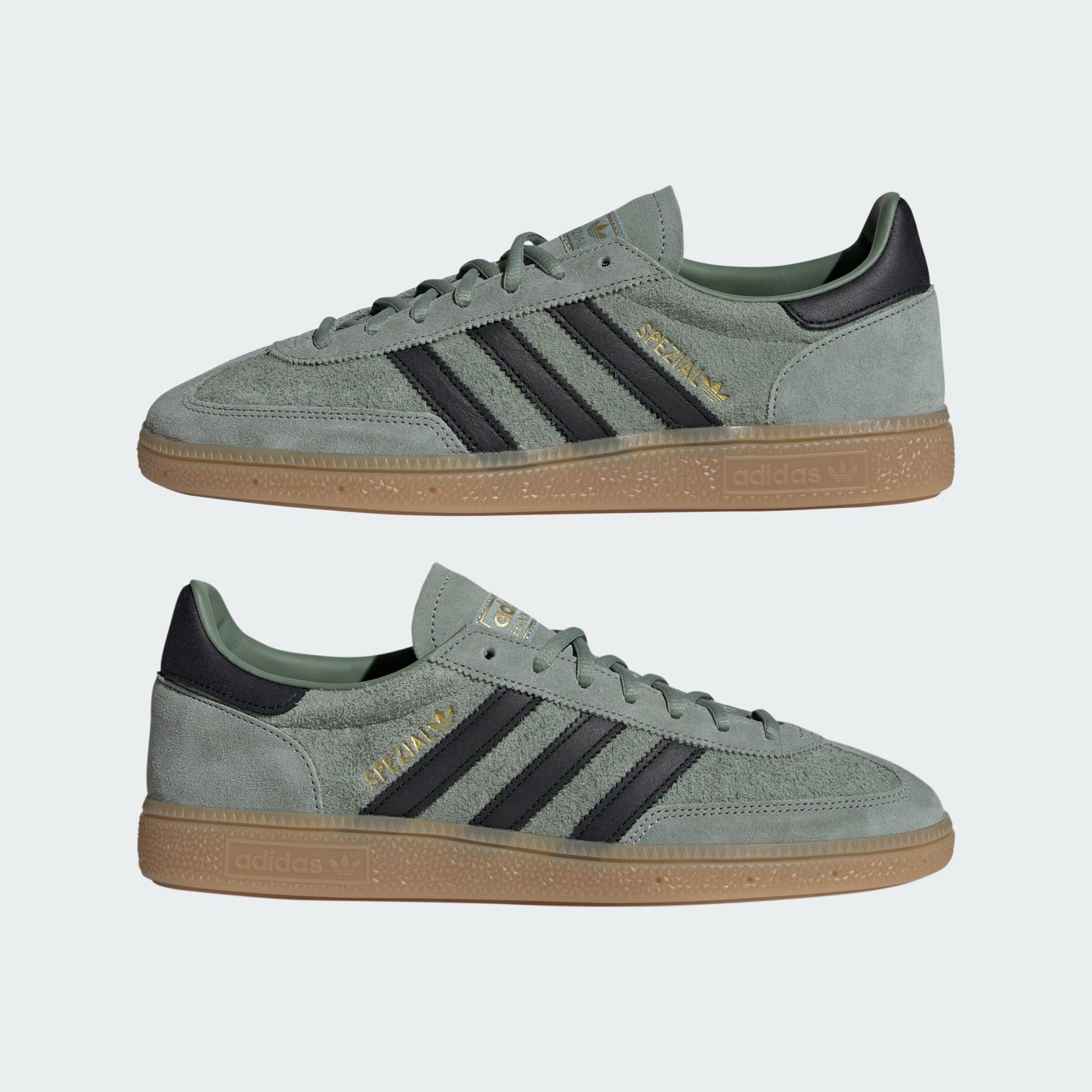 HANDBALL SPEZIAL AYAKKABI - Silver Green / Core Black / Gum - IH6507 - Görsel 7