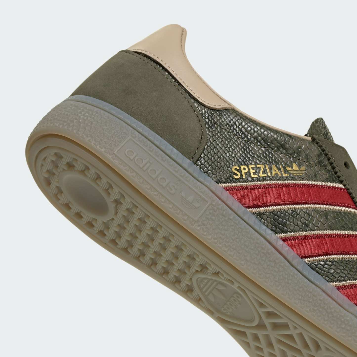 HANDBALL SPEZIAL AYAKKABI - Olive Strata / Team Victory Red / Khaki Three - KK4868 - Görsel 7