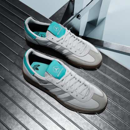 HANDBALL SPEZIAL MERCEDES AYAKKABI - Cloud White / Silver Metallic / Gum - KJ1178 - Görsel 8