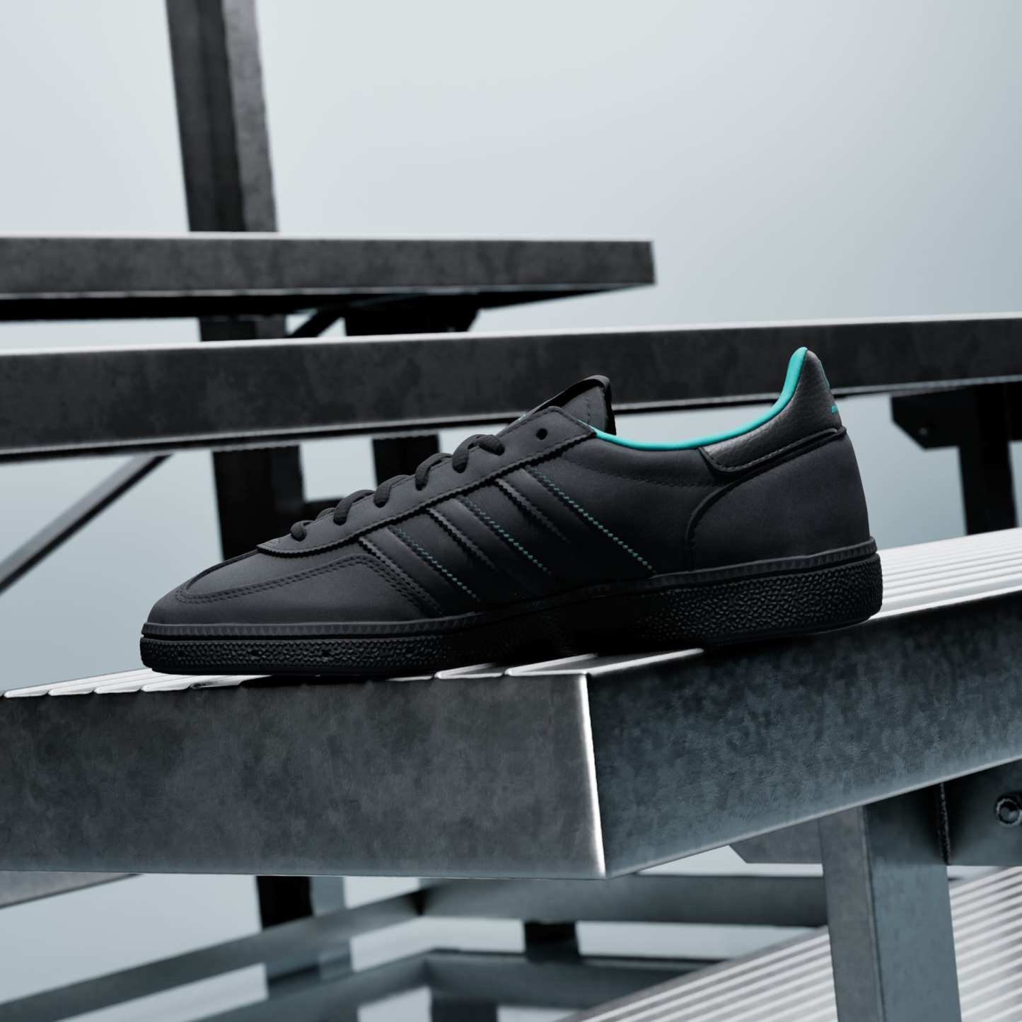 HANDBALL SPEZIAL MERCEDES AYAKKABI - Core Black / Core Black / Semi Mint Rush - KJ1195 - Görsel 7