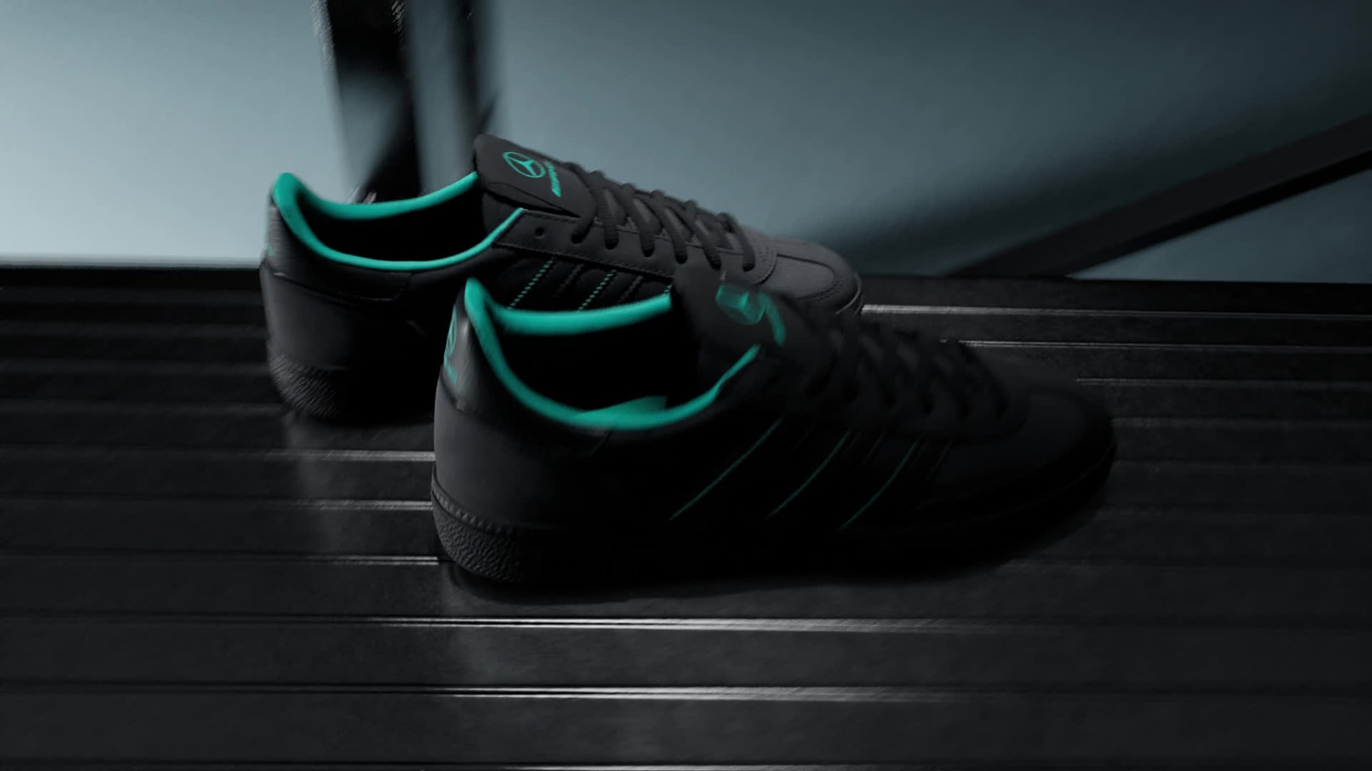 HANDBALL SPEZIAL MERCEDES AYAKKABI - Core Black / Core Black / Semi Mint Rush - KJ1195 - Görsel 2