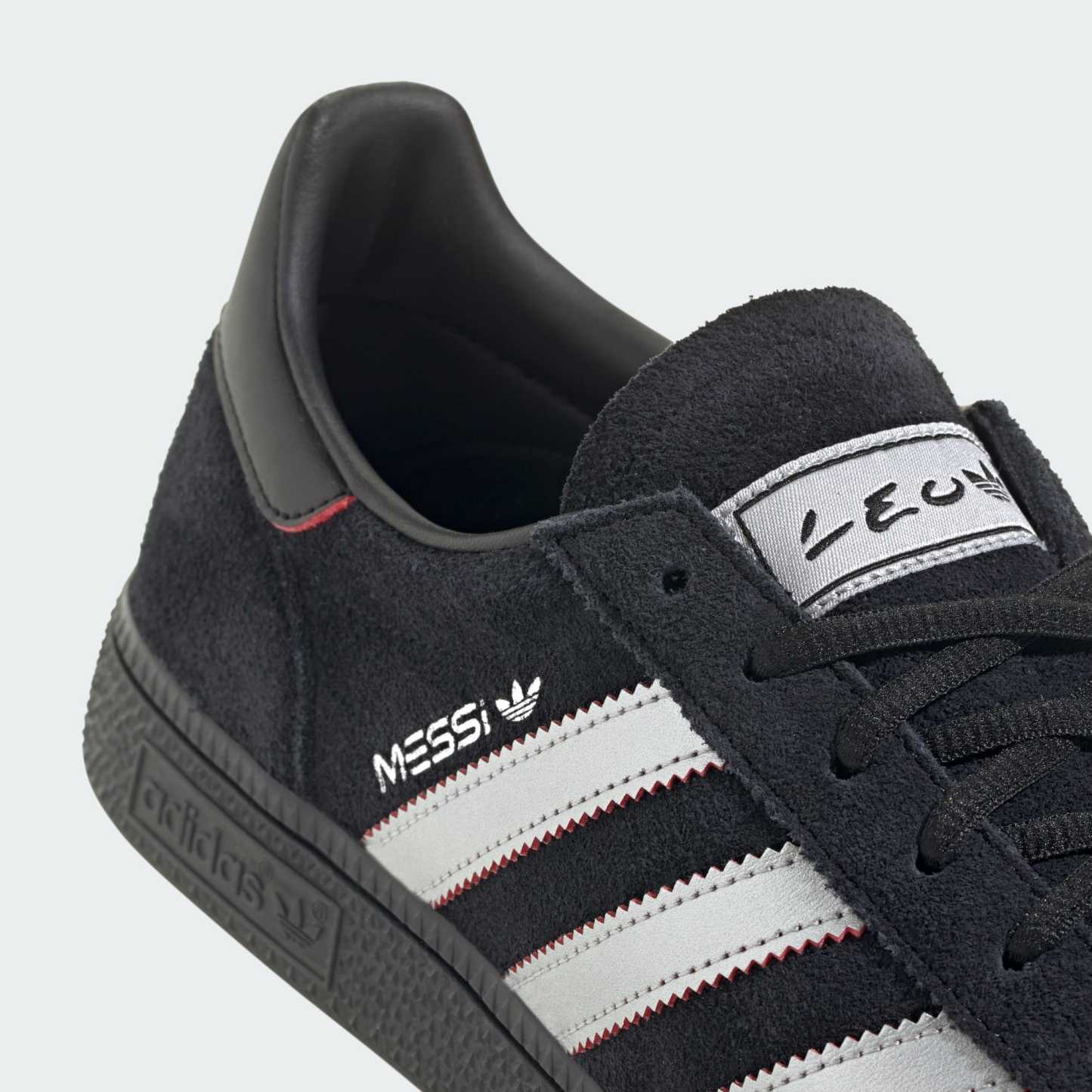 HANDBALL SPEZIAL MESSI Ayakkabı - Core Black / Silver Metallic / Pure Ruby - KI4548 - Görsel 9