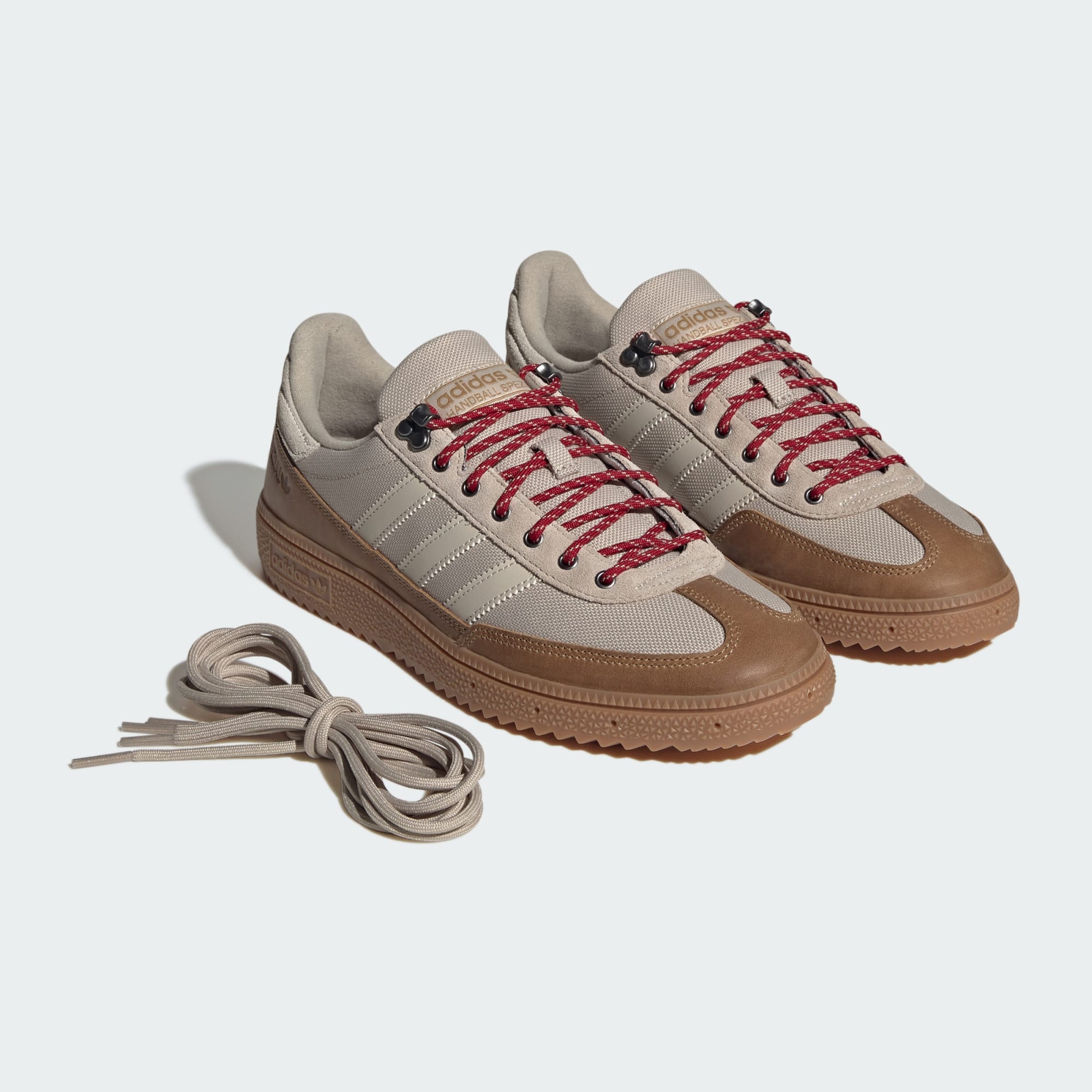 HANDBALL SPEZIAL WTR AYAKKABI - Khaki Three / Bliss / Light Cinnamon - KJ1722 - Görsel 8