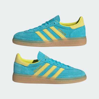 Handball Spezial Ayakkabı - Blue Glow / Bright Yellow / Gold Metallic - JR7351 - Görsel 7