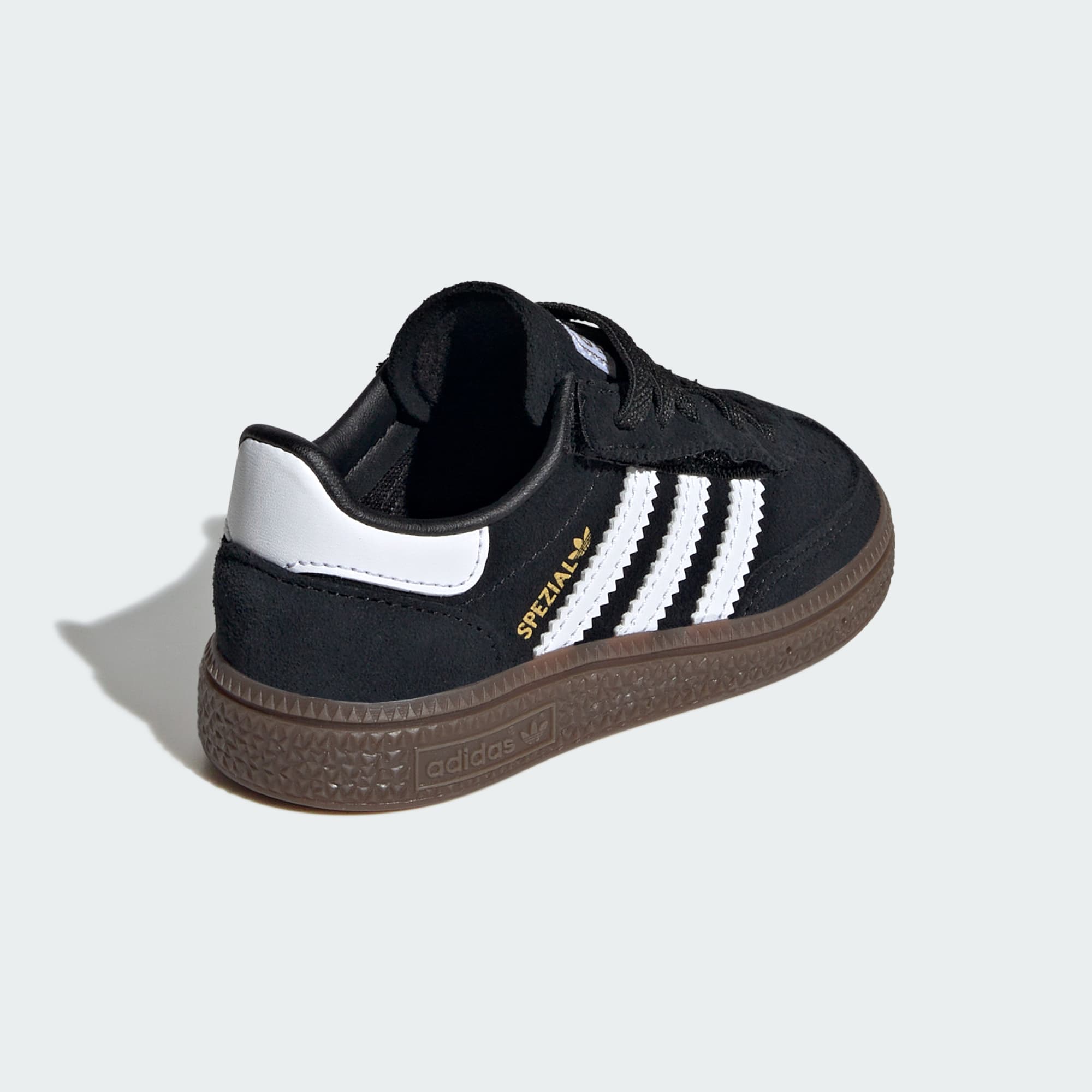 Handball Spezial Comfort Closure Elastic Lace Kids Ayakkabı - Core Black / Cloud White / Gum - JI2898 - Görsel 6