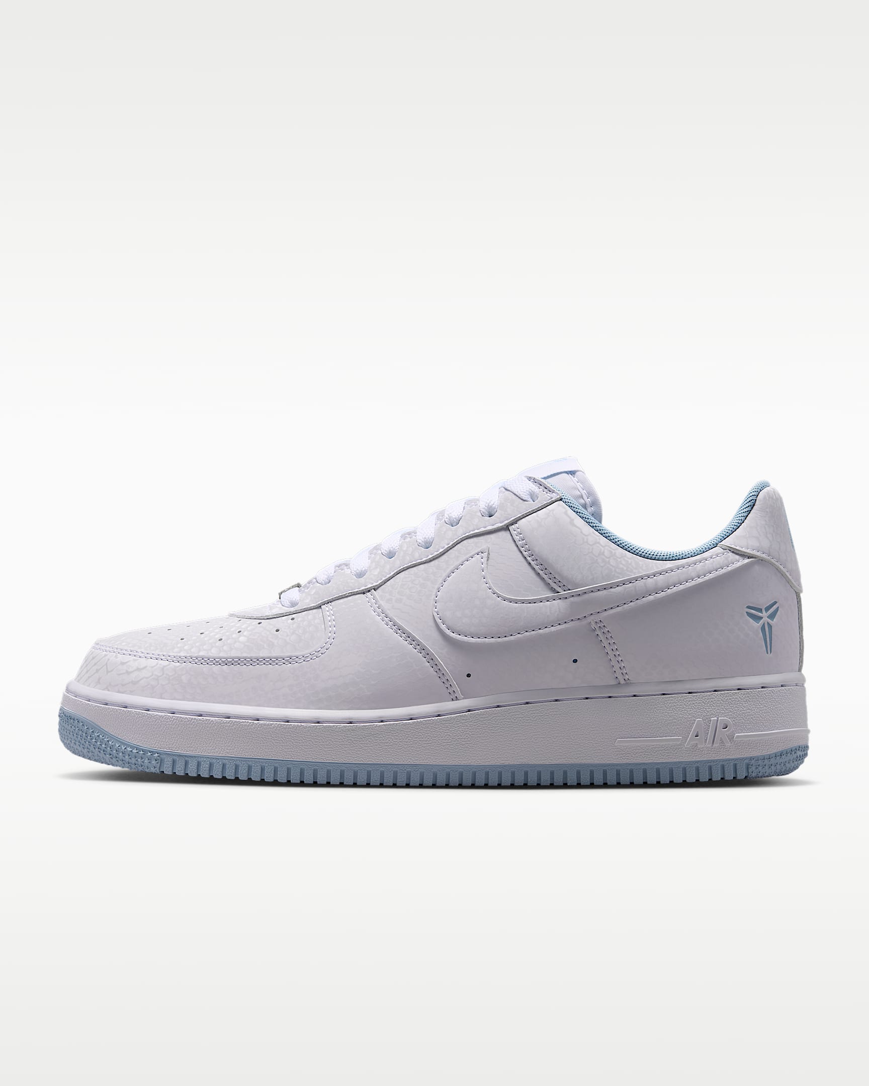 Kobe Air Force 1 Low Erkek Ayakkabısı - Beyaz/Armory Blue