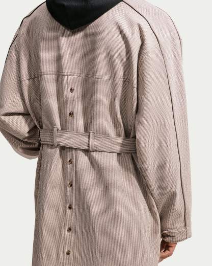 Nike Club Rules Erkek Trençkotu - Mink Brown/Sanddrift/Ironstone