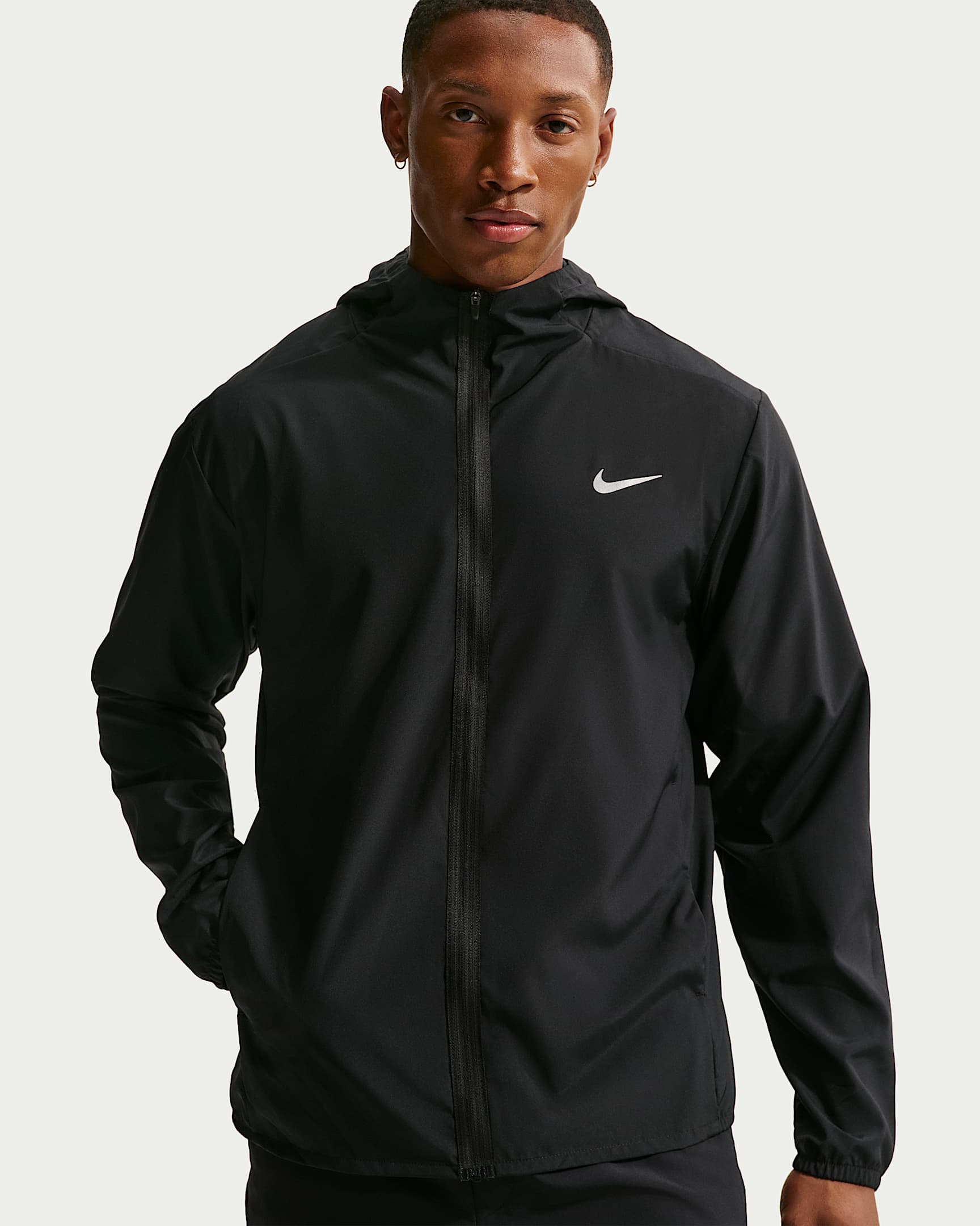 Nike Form Dri-FIT Kapüşonlu Çok Yönlü Erkek Ceketi - Siyah