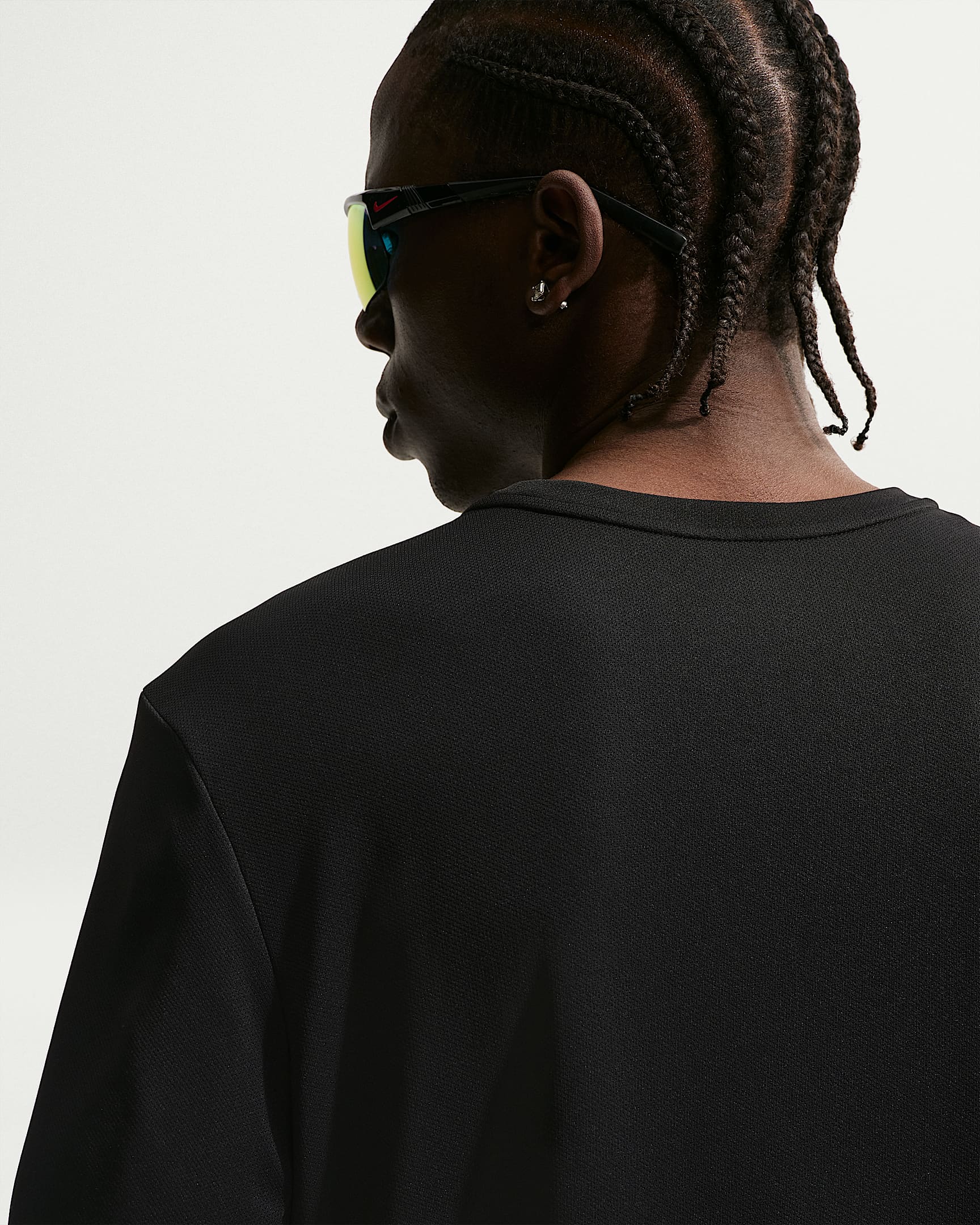 Nike Miler Dri-FIT Kısa Kollu Erkek Koşu Üstü - Siyah/Siyah