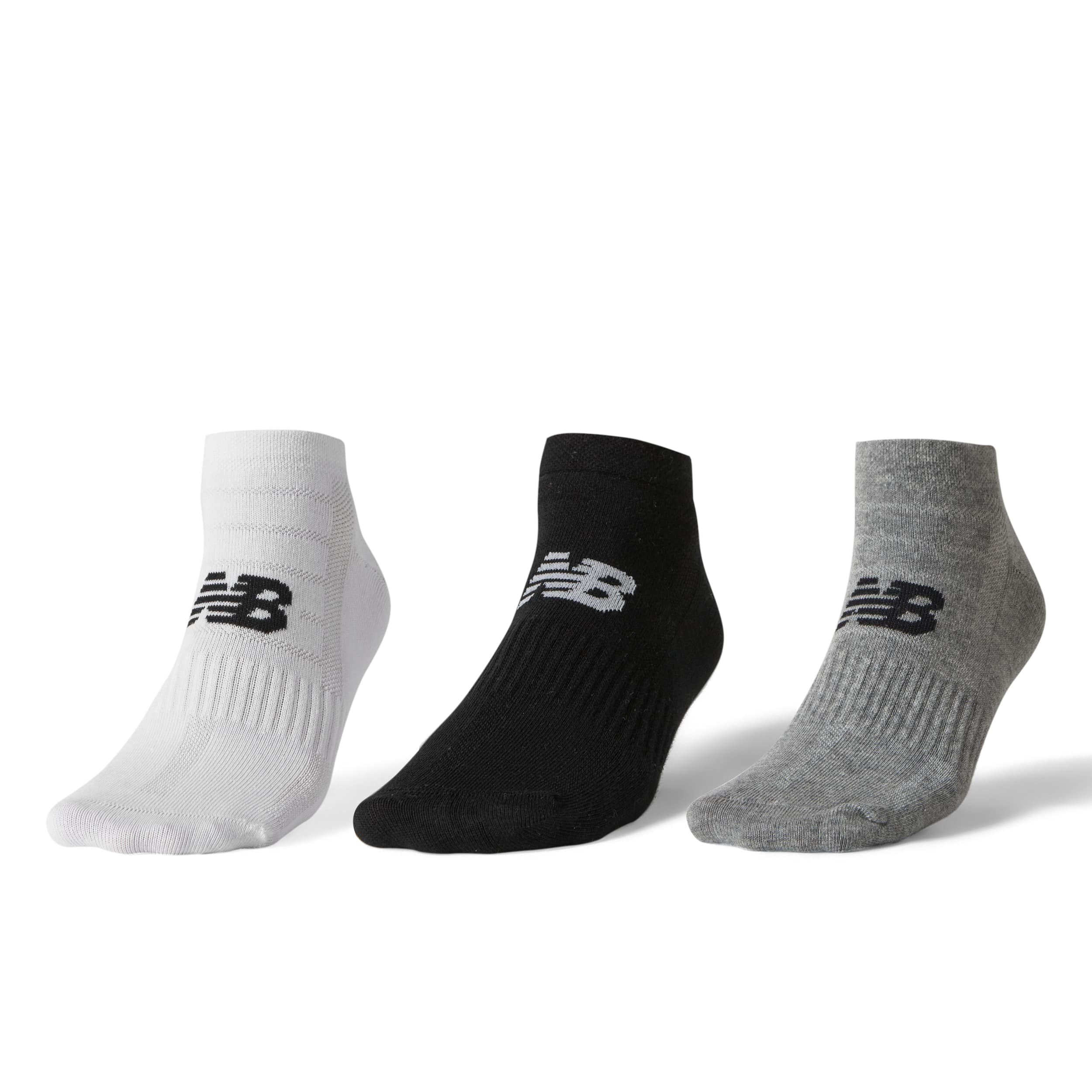 New Balance SOA01 Siyah/Gri/Beyaz Unisex Çorap - Siyah/Gri/Beyaz