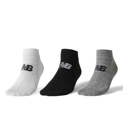 New Balance SOA01 Siyah/Gri/Beyaz Unisex Çorap - Siyah/Gri/Beyaz