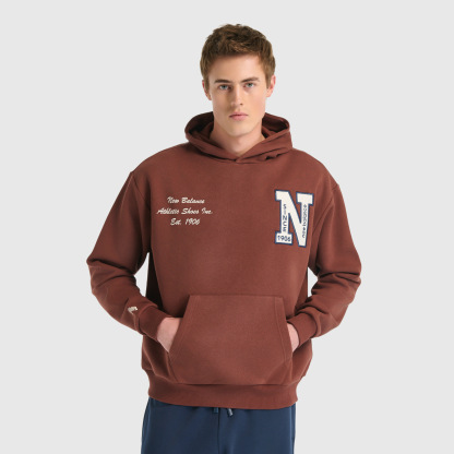New Balance UNH3534 Kahverengi Unisex Sweatshirt - Kahverengi