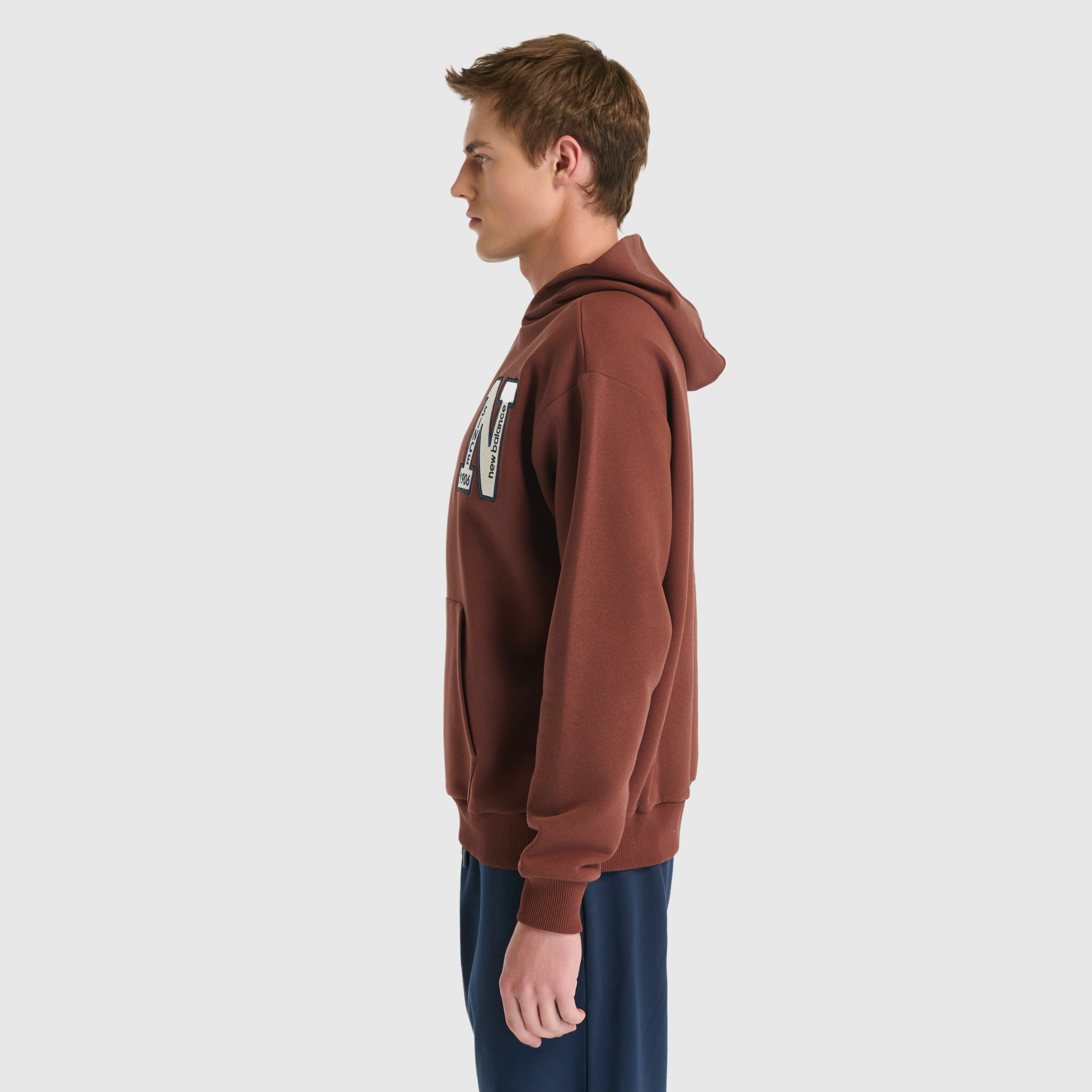 New Balance UNH3534 Kahverengi Unisex Sweatshirt - Kahverengi