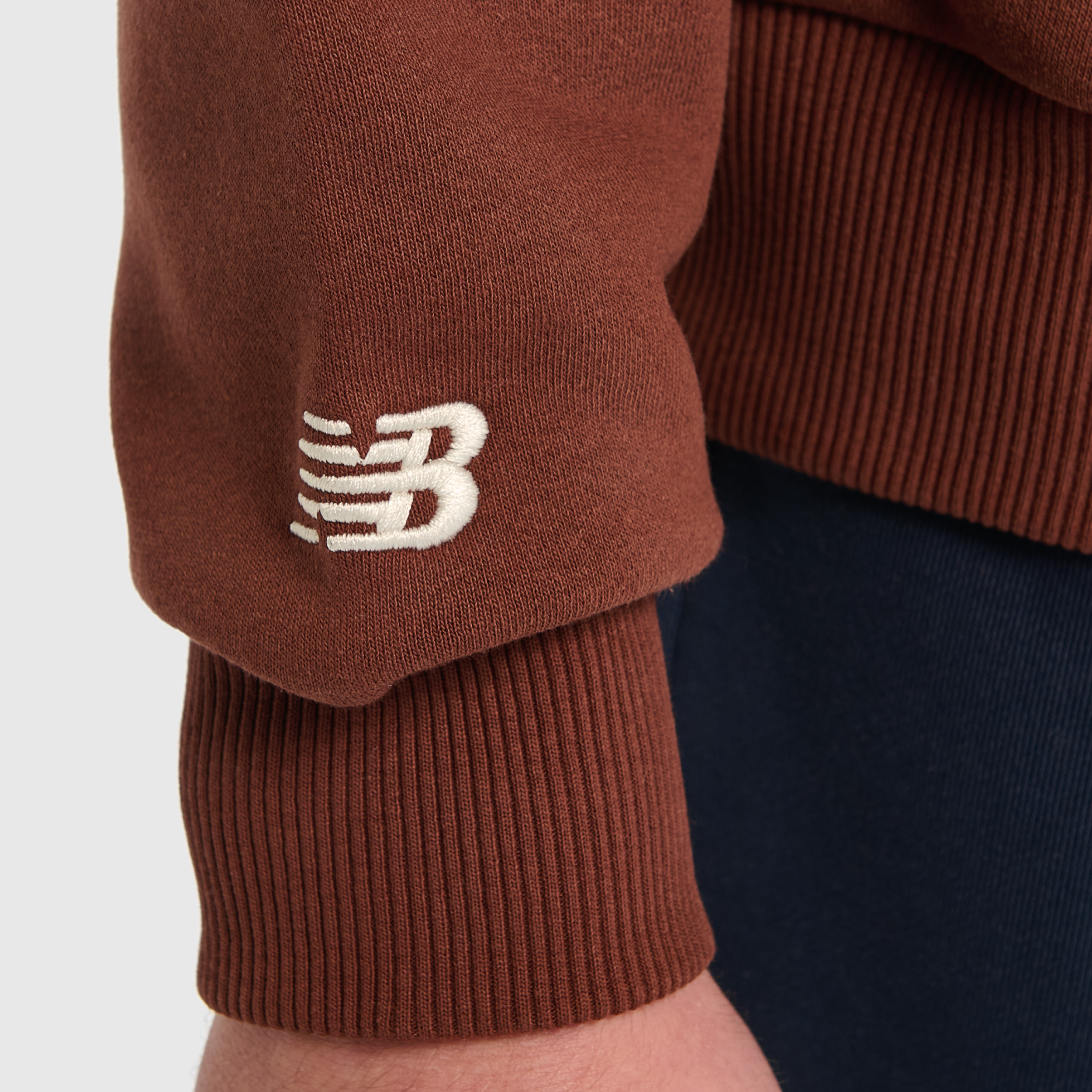 New Balance UNH3534 Kahverengi Unisex Sweatshirt - Kahverengi