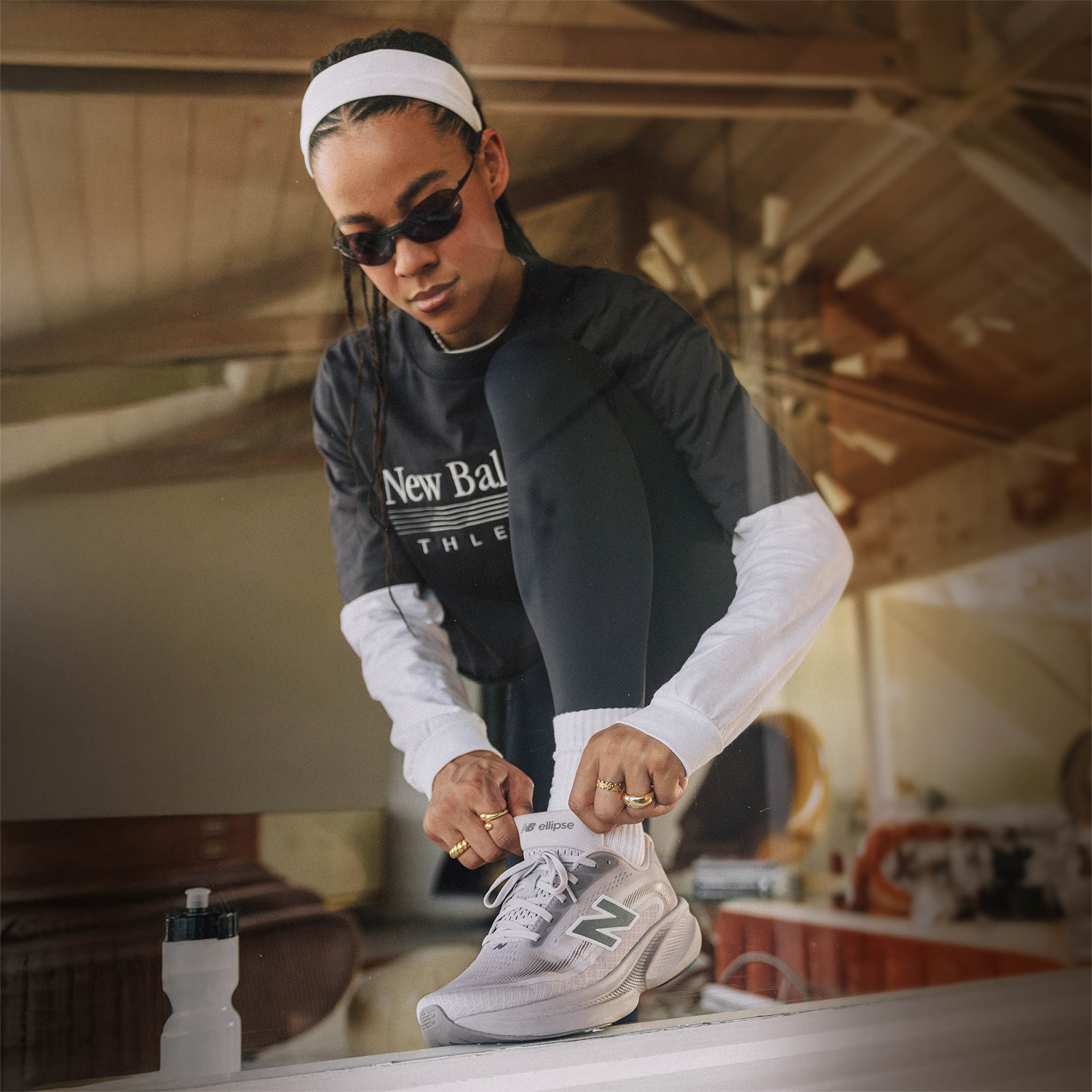 New Balance Ellipse Gri Kadın Koşu Ayakkabı WELPS4TN - Gri