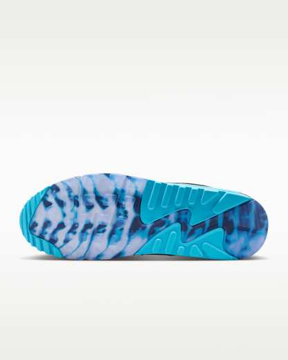Nike Air Max 90 Premium "Scorpion" Erkek Ayakkabısı - Siyah/Gamma Blue/Ice/Chrome