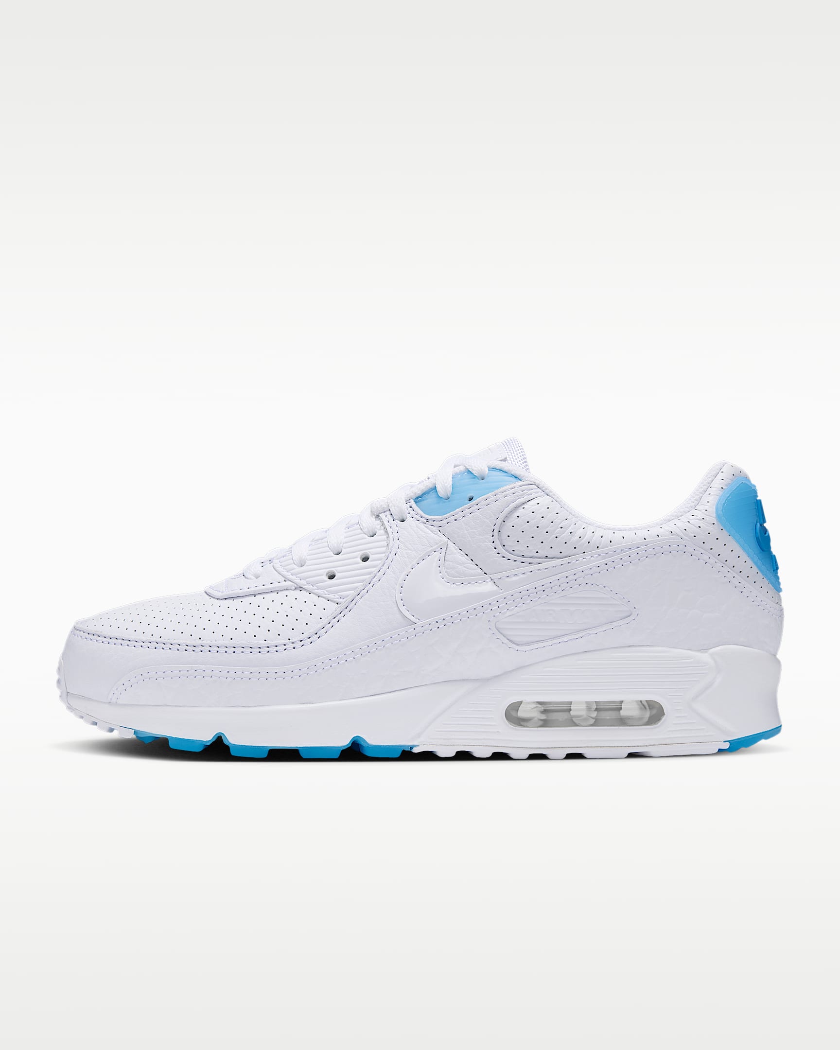 Nike Air Max 90 Erkek Ayakkabısı - Beyaz/Aurora Blue/Beyaz
