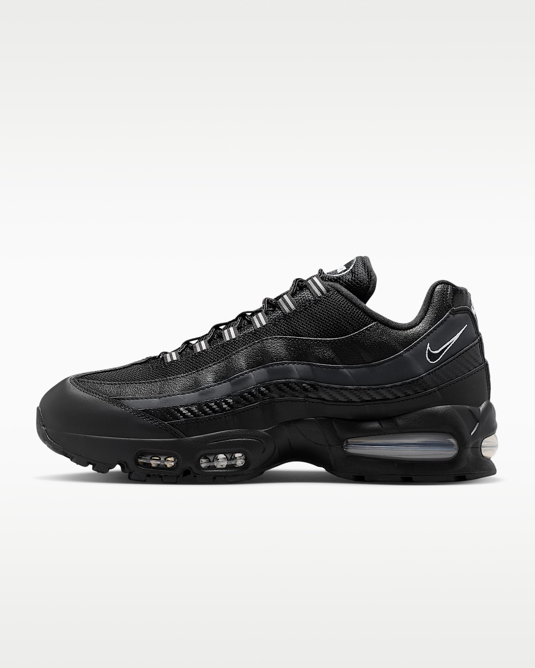 Nike Air Max 95 Big Bubble Erkek Ayakkabısı - Siyah/Metallic Silver/Cool Grey/Beyaz