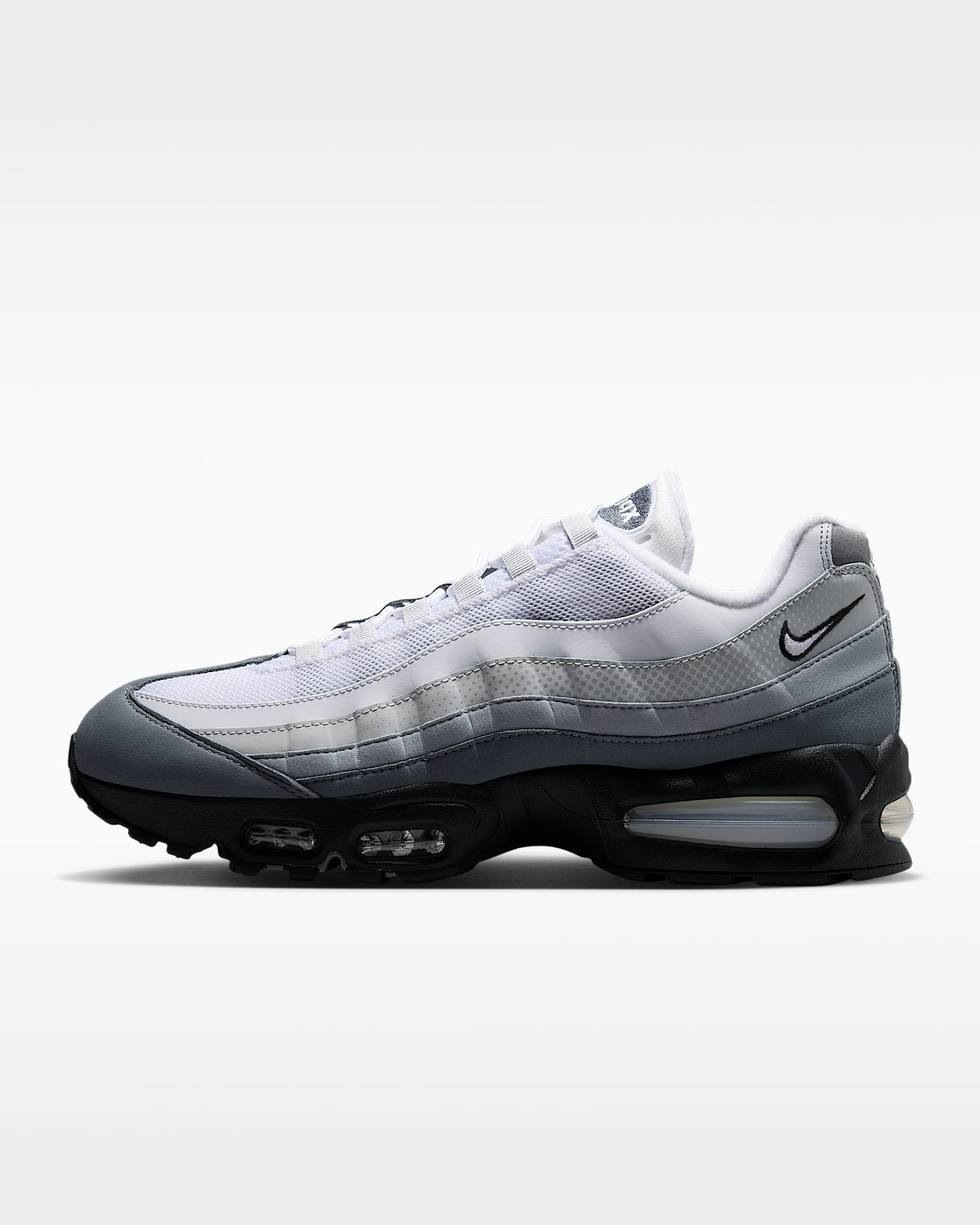 Nike Air Max 95 Big Bubble Erkek Ayakkabısı - Siyah/Pure Platinum/Wolf Grey/Beyaz