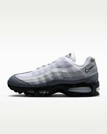 Nike Air Max 95 Big Bubble Erkek Ayakkabısı - Siyah/Pure Platinum/Wolf Grey/Beyaz