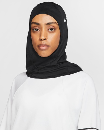 Nike Pro Hijab 2.0 - Siyah/Beyaz